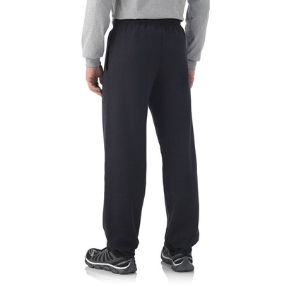 Fruit of the Loom Mens Elastic Bottom Sweatpant-True Red-4XL
