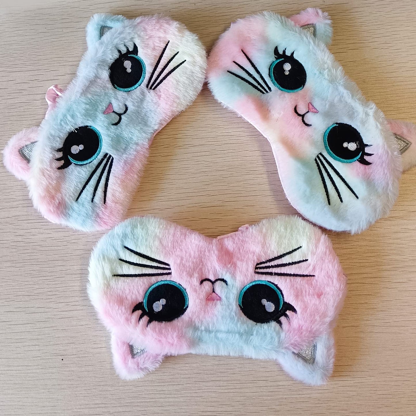 Cute Animal Sleeping Mask Soft Plush Blindfold Cute Rabbit Panda Koala Eye Cover Eyeshade for Kids Teens Girls Women (Flamingo)
