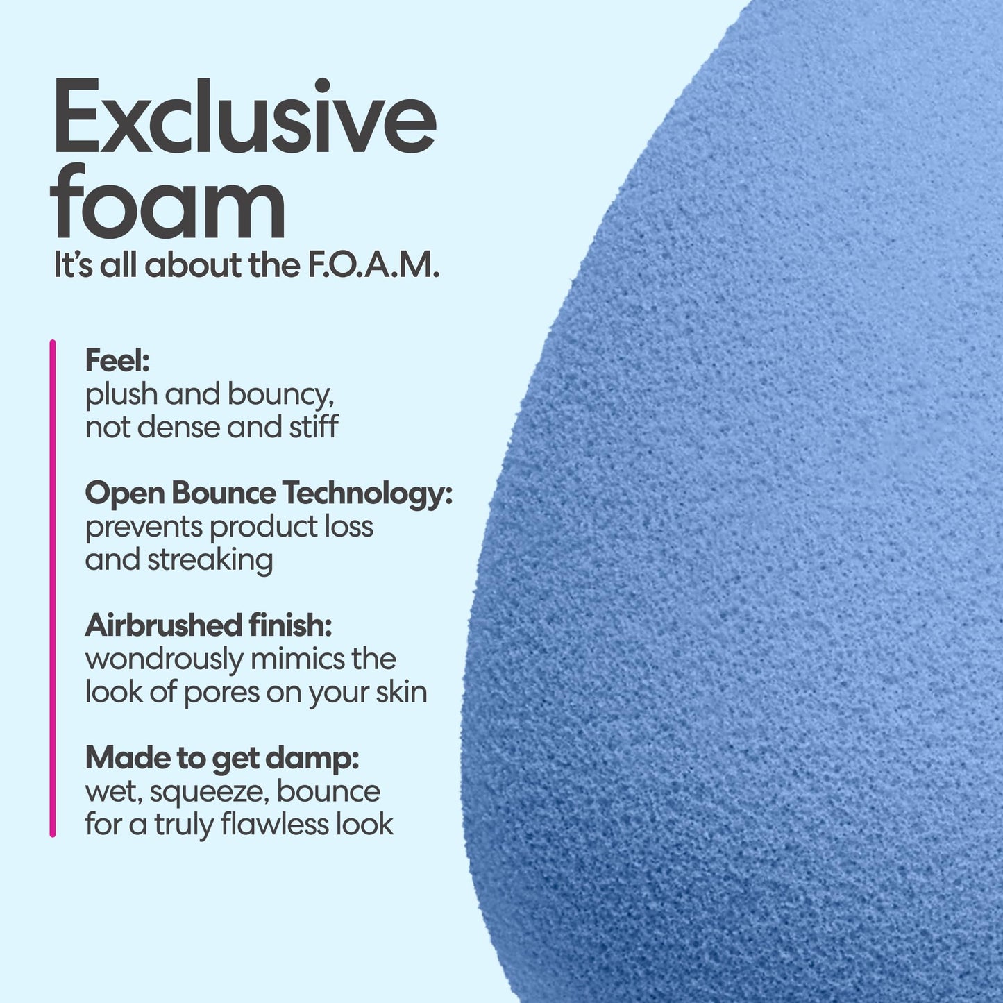 Beautyblender® | Bubble Blender Makeup Sponge | Blend Liquid Foundations, Powders and Creams | Streak Free Application | Vegan, Cruelty Free | Made in USA