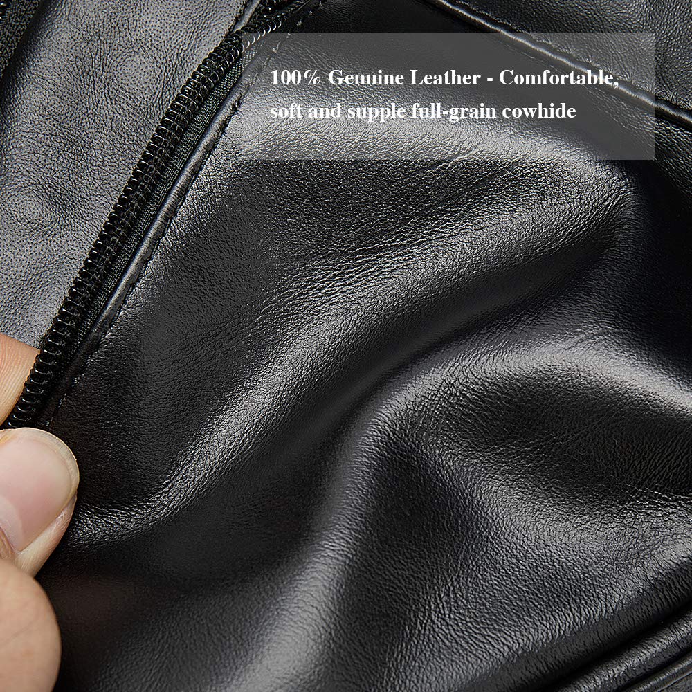 Genuine Leather Mens Sling Bag Triangle Small Women Crossbody Bags Purses Front Chest Day Pack One Shoulder Strap Backpack