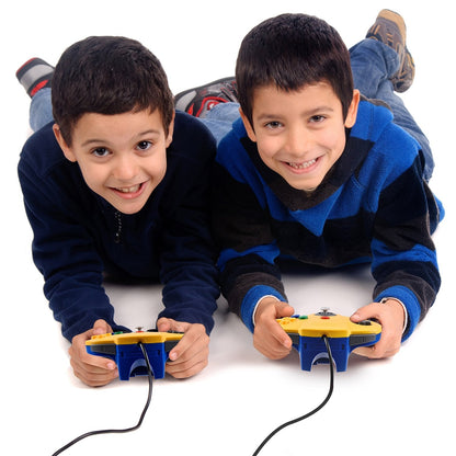 Classic N64 Controller, miadore Rerto N64 Gaming Remote Gamepad Joystick for N64 Console Video Game System ( Yellow and Blue)