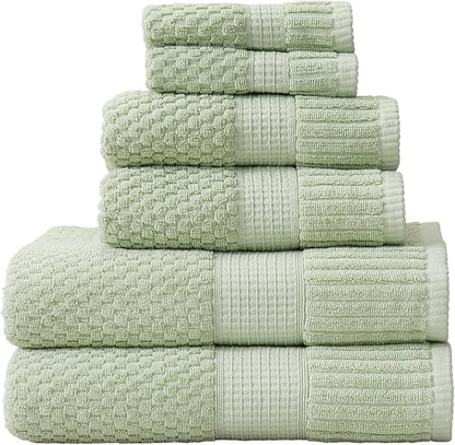 NY Loft 100% Cotton Towel Set 6 Piece Towel Set | Super Soft & Absorbent