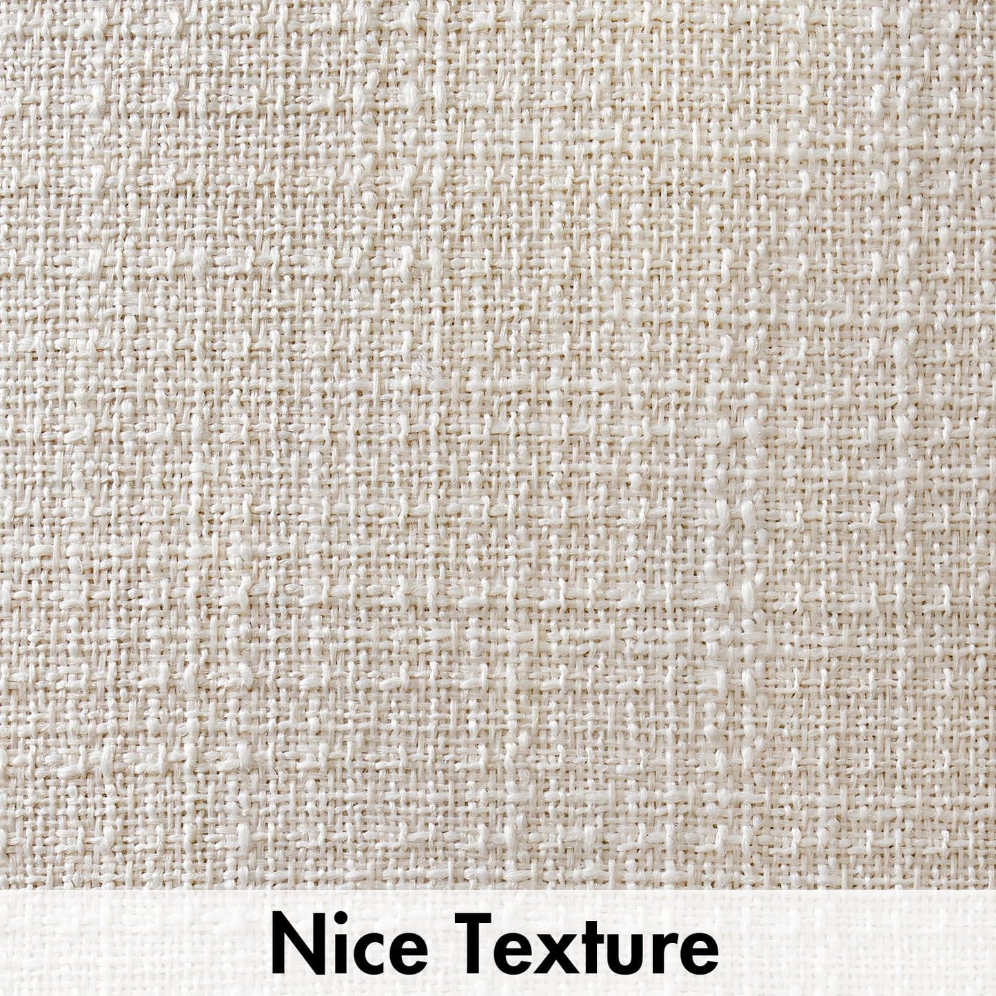 MIULEE Burlap Linen Throw Pillow Covers 18x18 Inch Set of 2 Cream White Christmas Decorative Pillows Modern Farmhouse Soft Accent Cushion Covers for Couch Sofa Bedroom Livingroom Home Decor