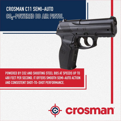 Crosman C11 Semi-Auto CO2-Powered BB Air Pistol