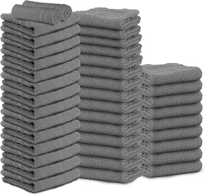 Hand Towels - Pack of 40, 16 x 27 Inches, 100% Cotton, Highly Absorbable