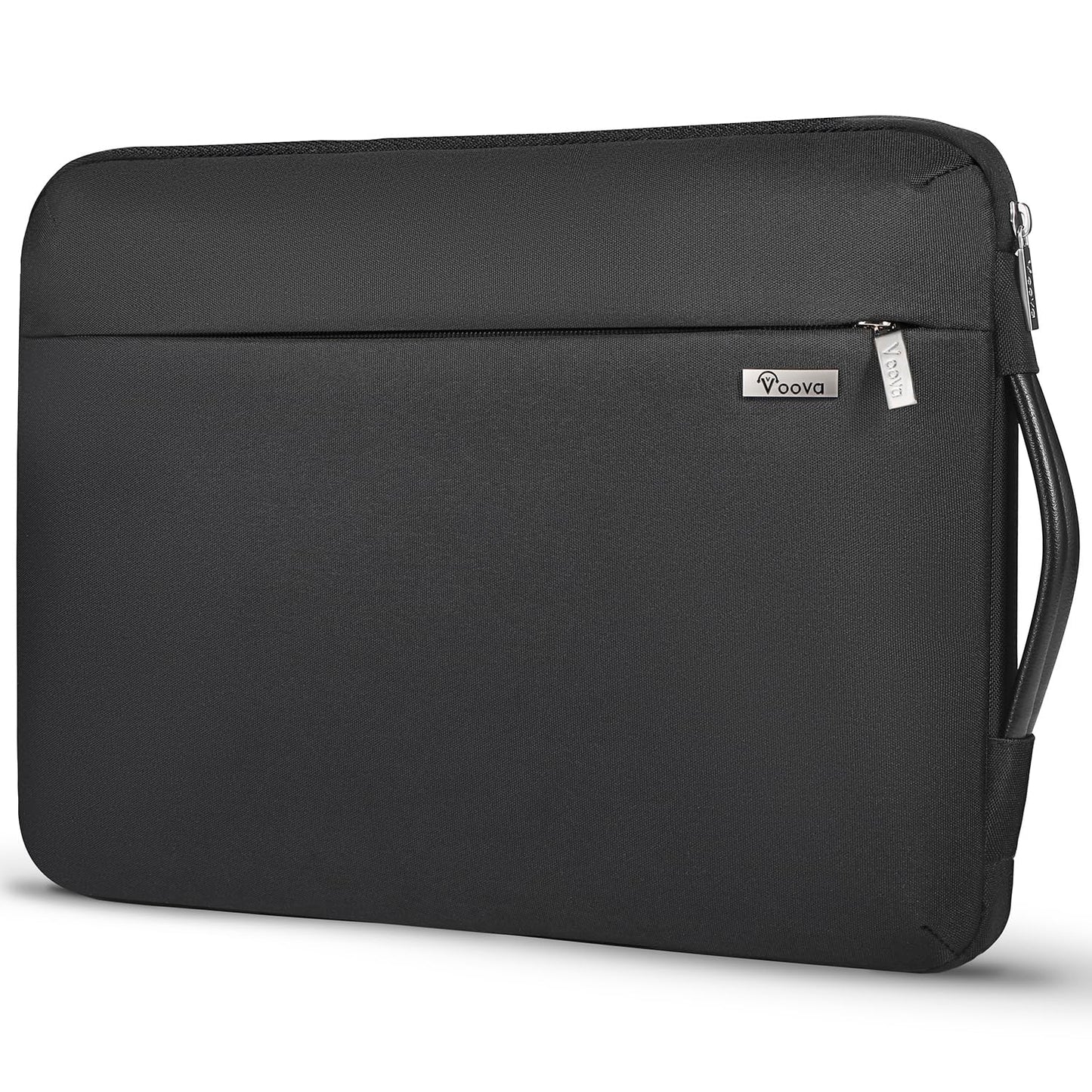 Voova Laptop Sleeve Case 13 13.6 Inch with Handle, 360°Protective Waterproof Slim Computer Bag Cover Compatible with MacBook Air 13 M1/M2/M3/M4 2020-2024, MacBook Pro 13, IPad Air/Pro 13, Black