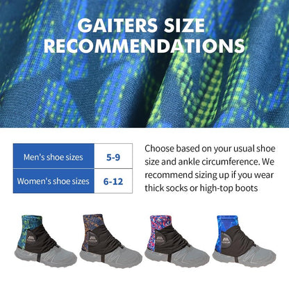 AONIJIE Ankle Gaiters for Hiking Boots, Leg Gaiters for Trail Running, Mountain Climbing | Shoe Boot Guard Gators for Men & Women