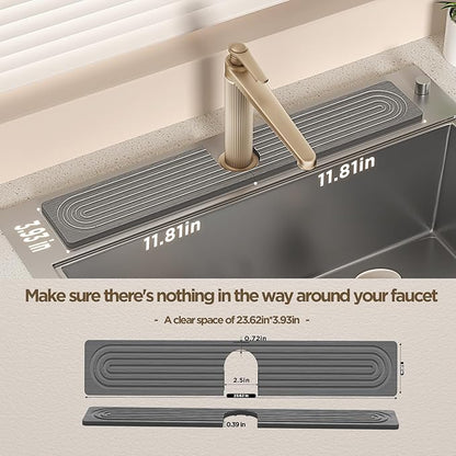 Faucet Mat for Kitchen Sink, Diatomite Stone Drying Sink Protectors, Bathroom
