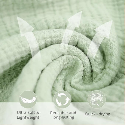 Konssy 6 Pack Face Cloths, Soft Wash Cloth