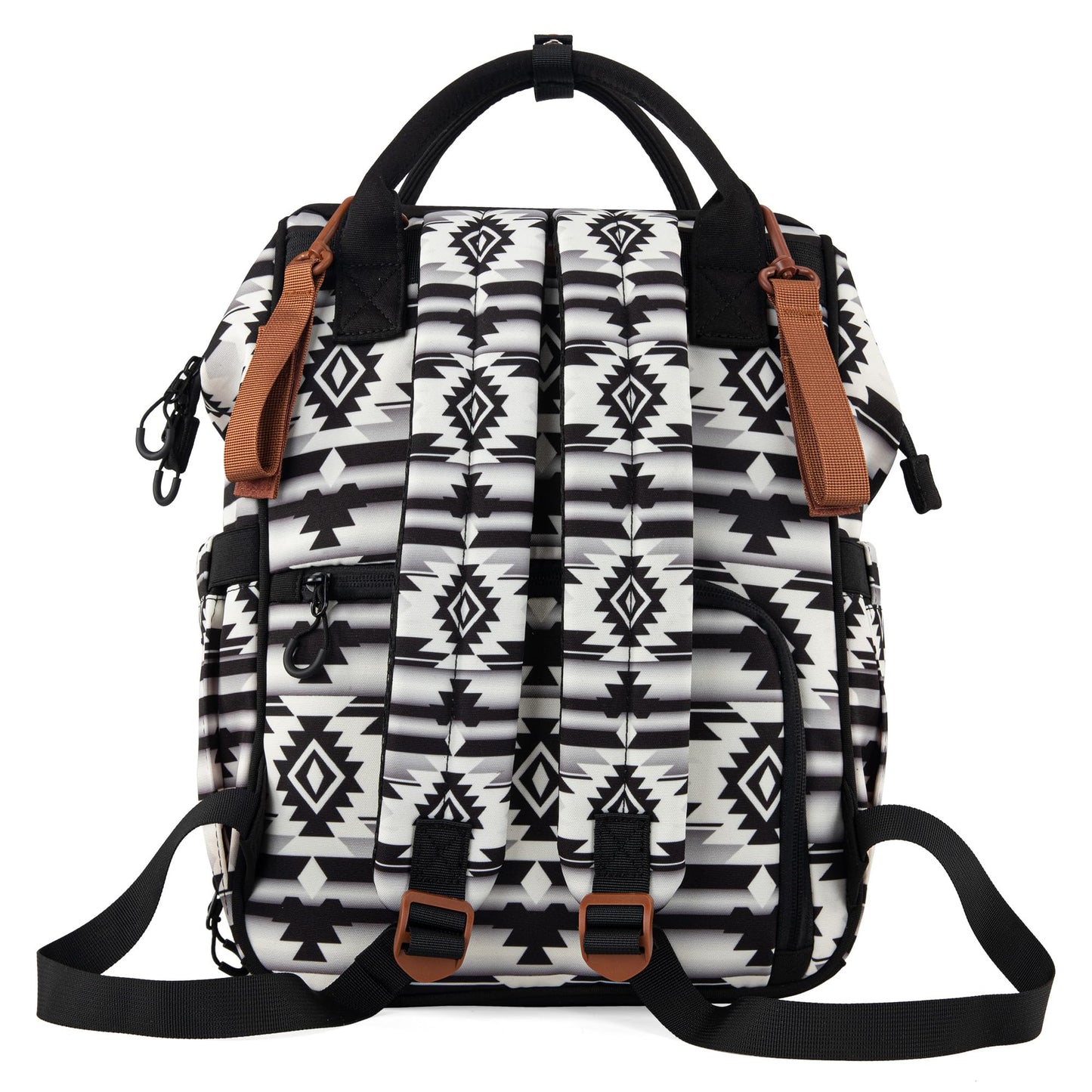 Montana West Wrangler Callie Diaper Bag Backpack with Stroller Straps Multifunction Baby Travel Bag WG2204-9110BK