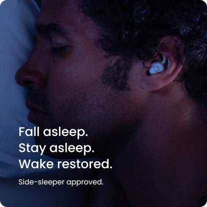 Ozlo Sleepbuds® | Comfortable Side Sleeper Headphones | Up to 10 Hours of Bluetooth LE Streaming | Science-Backed Sleep Sounds | Snore Blocking Comfortable Earbuds