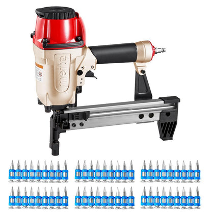 meite MTCS3040L Concrete Nail Gun with 12GA 7/8 Inch Plastic Collated Drive Pins 1000PCS, Concrete Nail Pinner for Concrete Ceiling Frame Fixing Drywall Track, Accepts 1/2"-1-1/2" Drive Pins