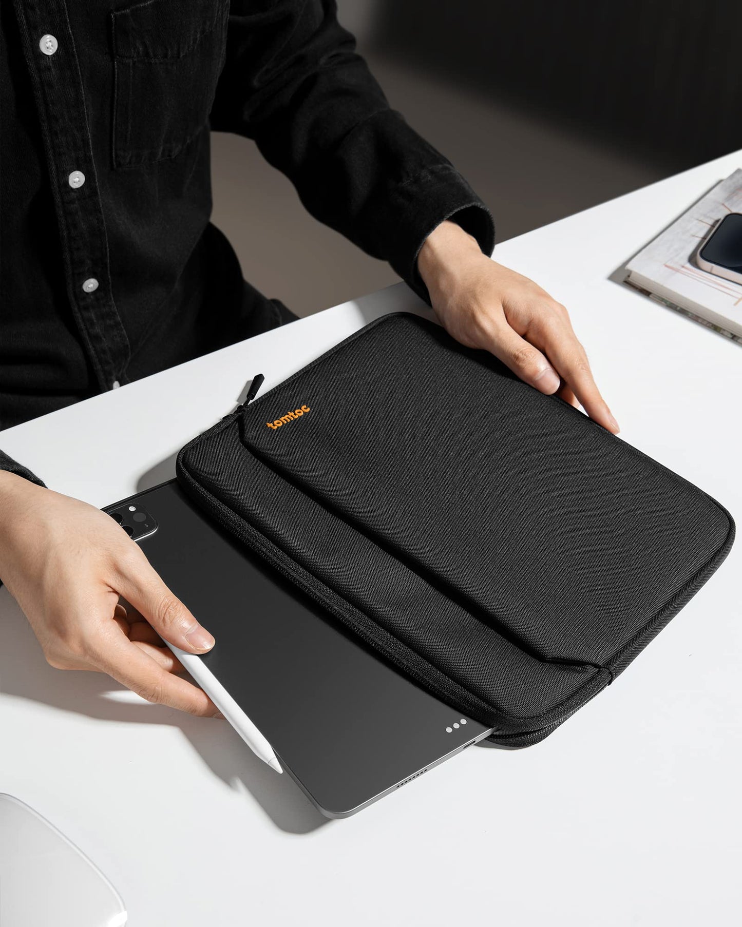 tomtoc 11 Inch Tablet Case Sleeve for 2026 iPad Air M4&M3, 2025 iPad Pro M5/M4, iPad (A16), Galaxy Tab S11/A11+, Fits Magic Keyboard and Smart Keyboard Folio