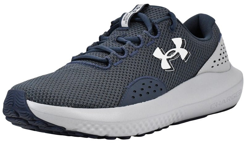 Under Armour Men's Charged Surge 4, (044) Downpour Gray/Mod Gray/White, 3.5, US