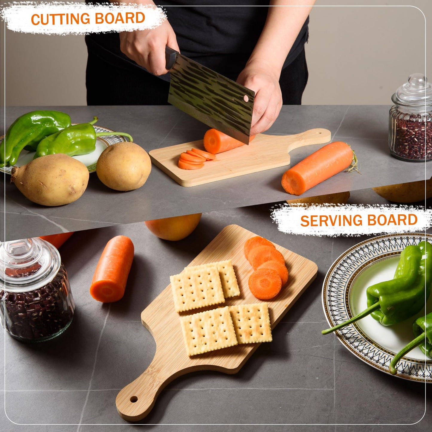 36 Pcs Thicken Bamboo Cutting Board Bulk 11x5 Inch Personalized Wood Chopping Board Customized Laser Engraving Serving Charcuterie Boards for Wedding Mother's Day Housewarming Present,0.39" Thick