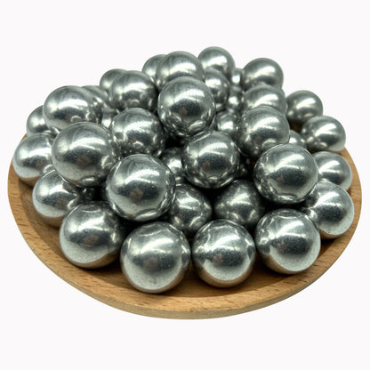 Alien Play 50 X .50 Cal Aluminum Balls for Self Defense and Target Practice, Reusable Hard 50 Caliber Ammo Projectiles Fit for T4E TR50/HDP50/HDR50/BP50 (Silver Color)