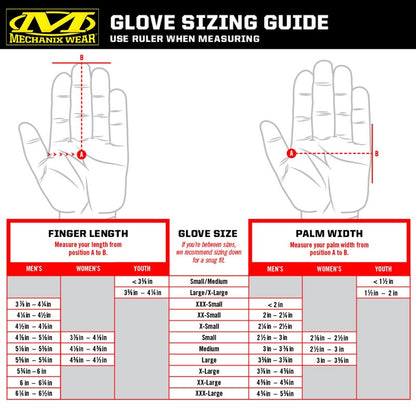 Mechanix Wear Original Work Gloves - Multi-Purpose Outdoor Work Gloves - Secure Fit - Durable & Machine Washable - Breathable & Comfortable - Large - Black