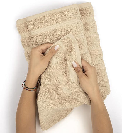 American Soft Linen Luxury 6 Piece Towel Set, 2 Bath Towels 2 Hand Towel 2