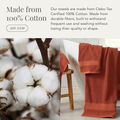 NY Loft 100% Cotton Towel Set 6 Piece Towel Set | Super Soft & Absorbent