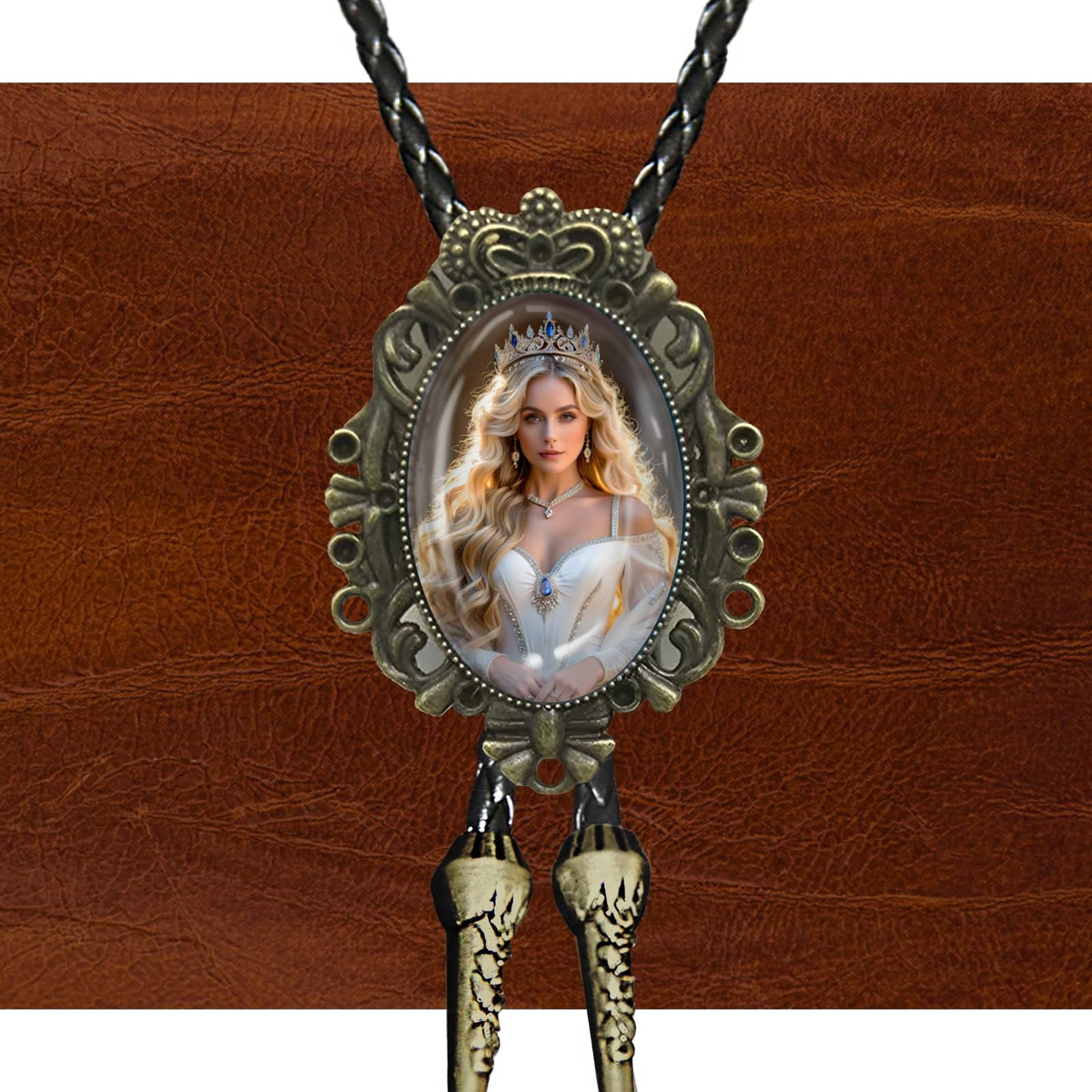 DVDKOLA Custom Bolo Tie Cowboy Accessories for Men Women Western Tie Native American Bolo Tie Rodeo Cowboy Outfit (Bronze)