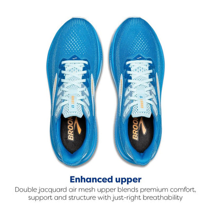 Brooks Men’s Ghost 17 Neutral Running Shoe - Cloissone/Blue/Orange - 10 Medium