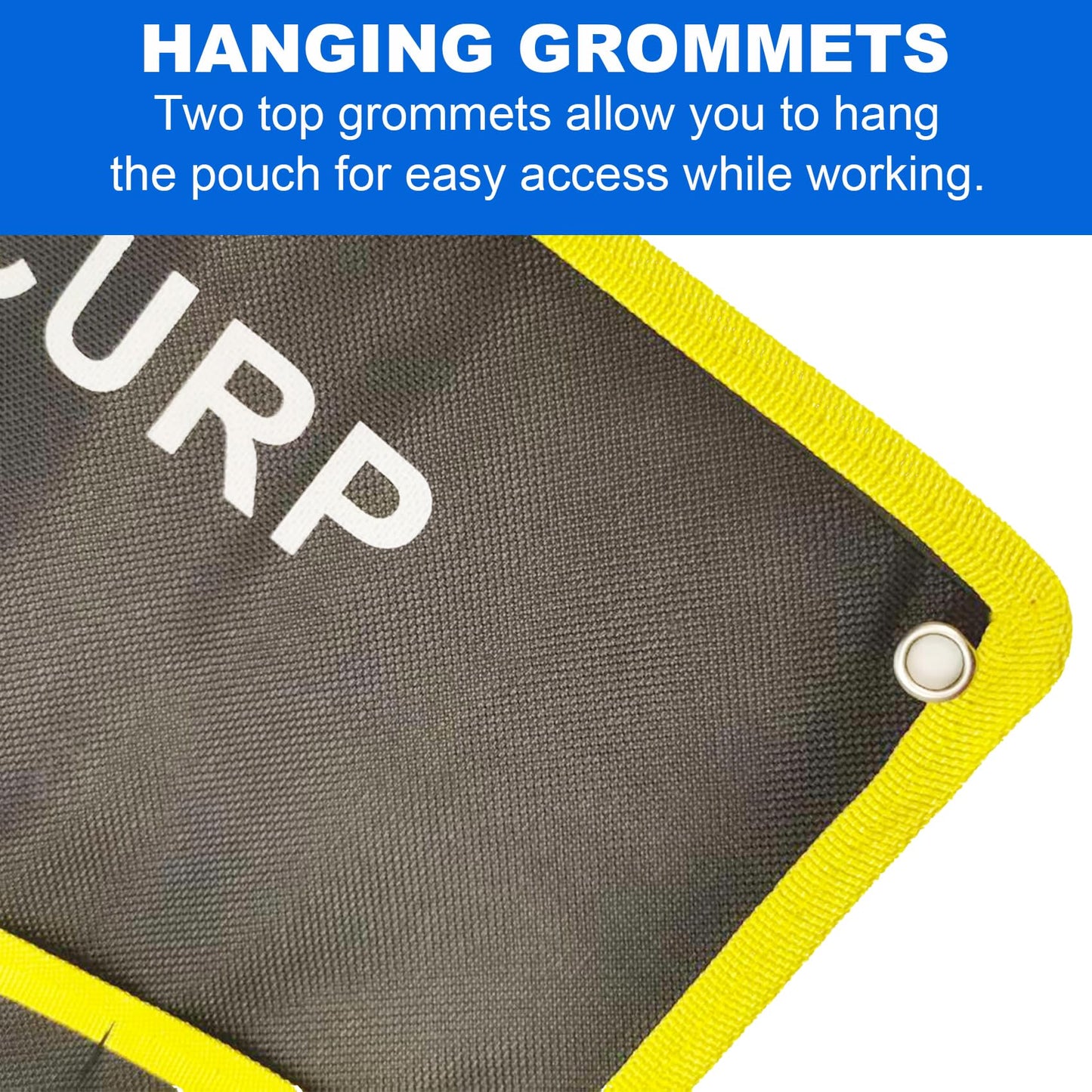 2PCS Wrench Roll Up Pouch, Wrench Organizer Roll Up, Tool Roll Up Bag, Heavy Duty Tool Pouch, Portable Wrench Storage with Water Proof Oxford Cloth, 12 Pockets Metric+13 Pockets SAE (Only Bags)