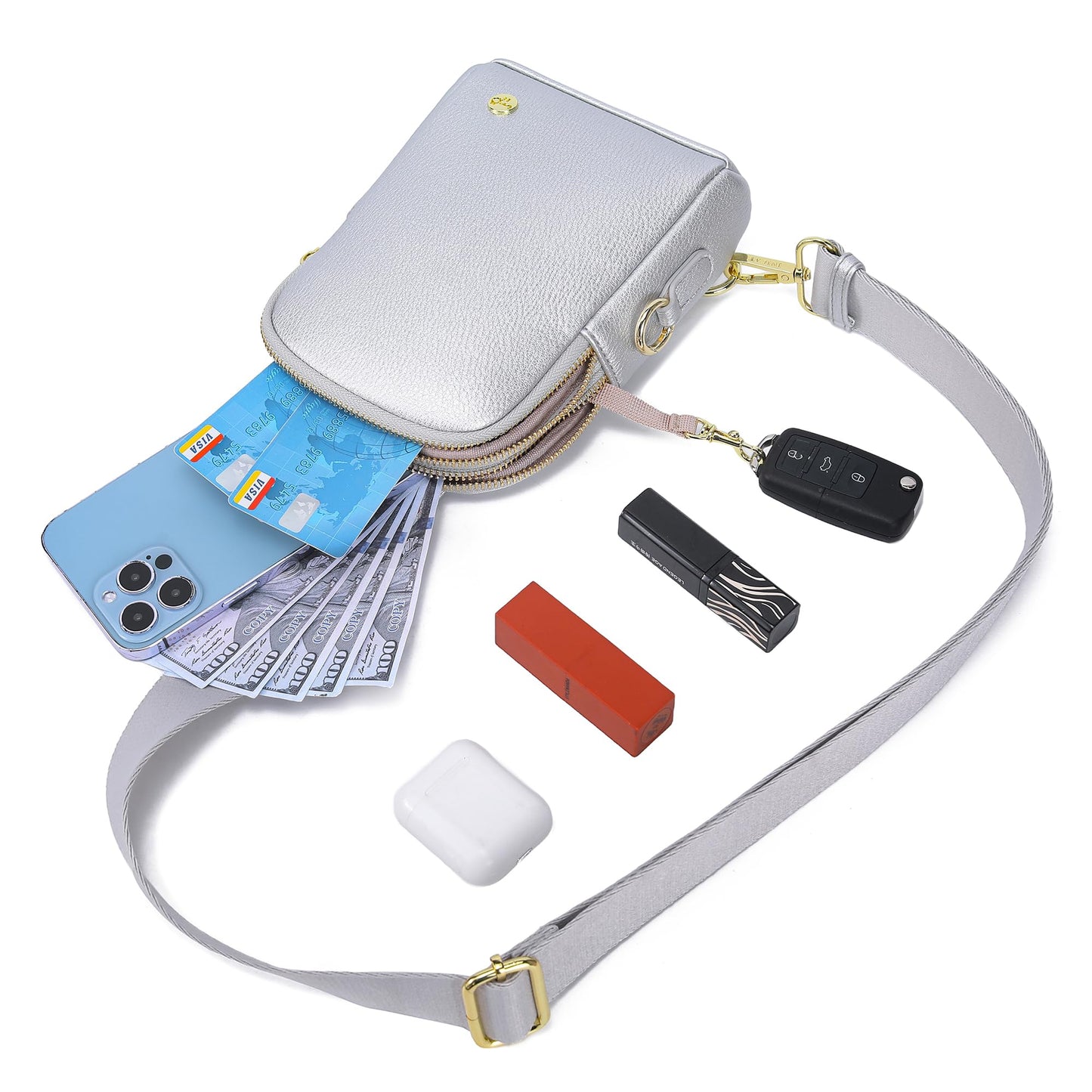 INICAT Anti Theft Crossbody Bags for Women Travel Small Sling Bags Cross Body Bag Purses for Woman