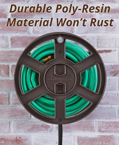 Liberty Basics 510 Wall Mount Hose Reel, Bronze
