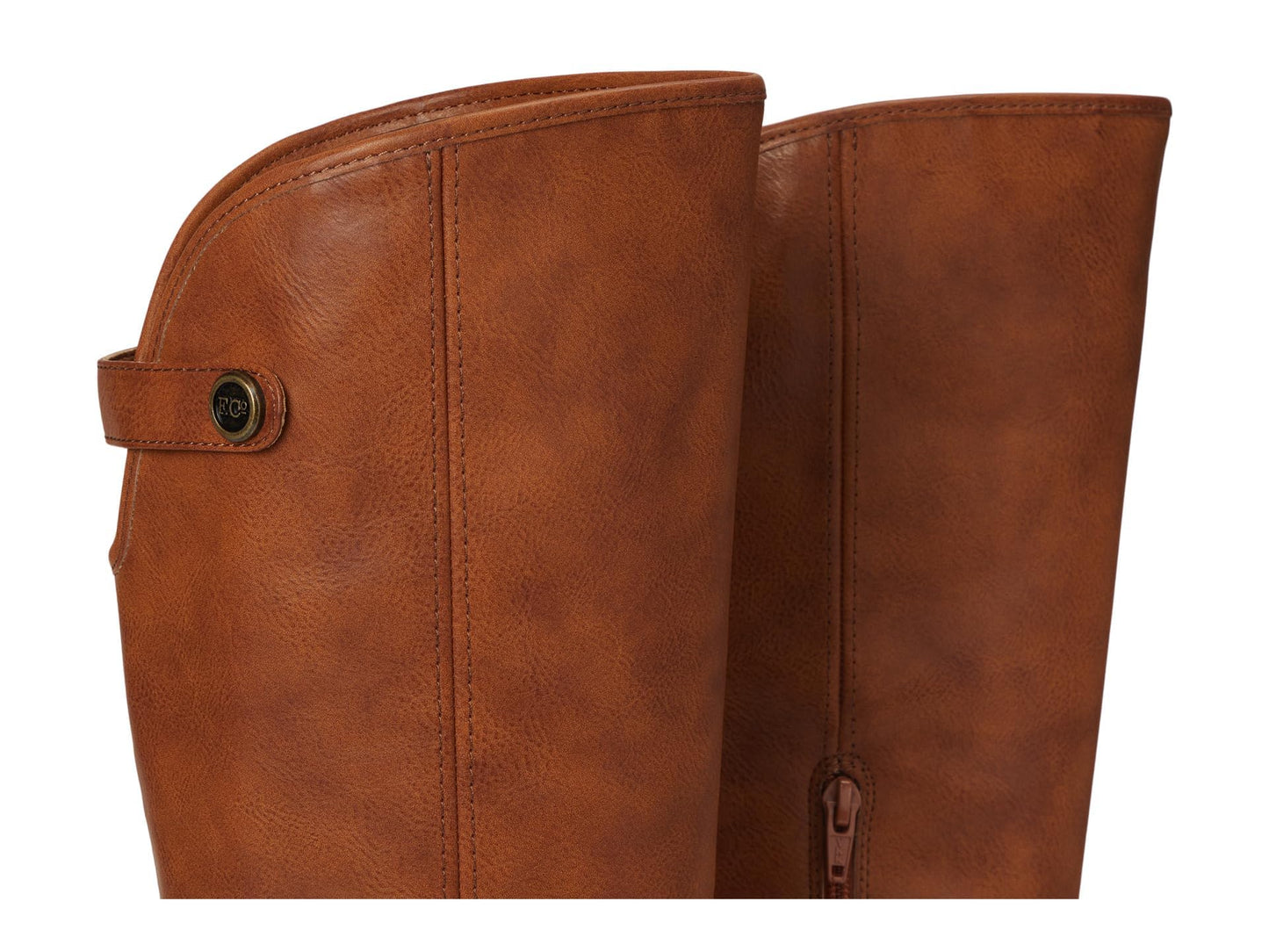 FRYE AND CO. Womens Kellie Button Tall Cognac 11 Medium