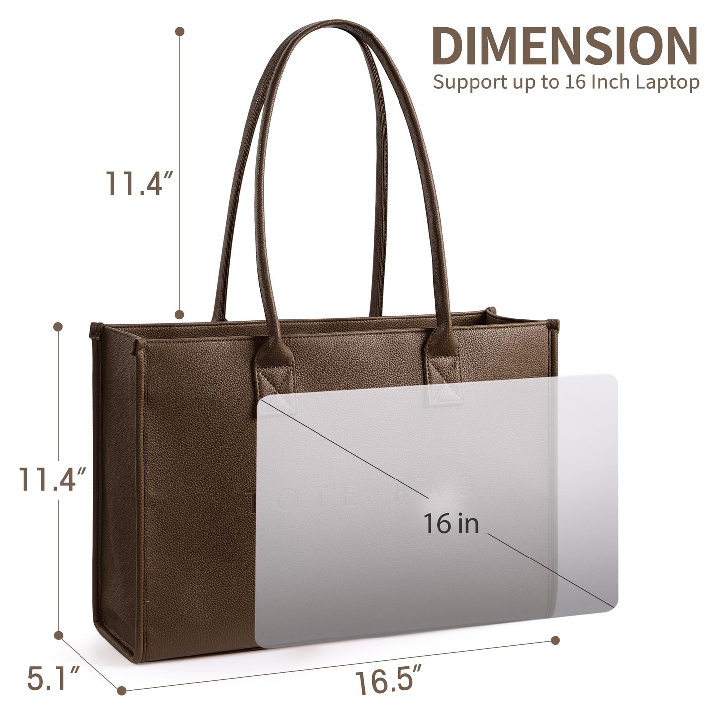 KALIDI Oversize Pu Leather Tote Bag Women Weekender Bag Shopper Handbags Purses with Top Handle