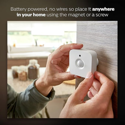Philips Hue Motion Sensor - Exclusively for Philips Hue Smart Lights - Requires Hue Bridge - Easy, No-Wire Installation