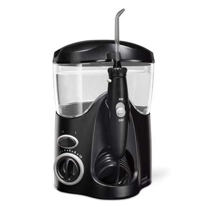 Waterpik Ultra Water Flosser, Black - 90+ Seconds of Flossing Time - 10 Pressure Settings, 360-Degree Tip Rotation - Includes Six Tips & Built-in Tip Storage