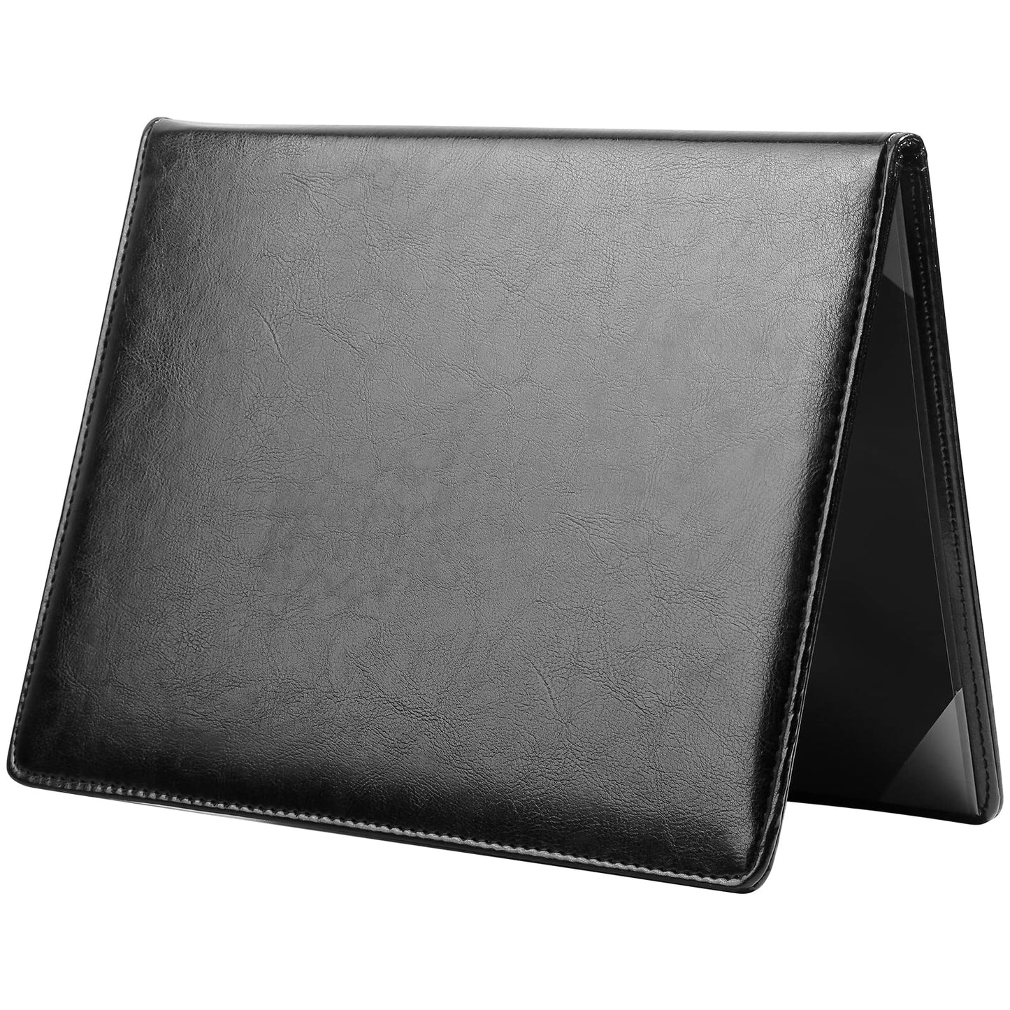 Diploma Cover 8.5 x 11 Leather Folder Certificate Holders for Letter-Sized Award Padded Cover - Black Leather