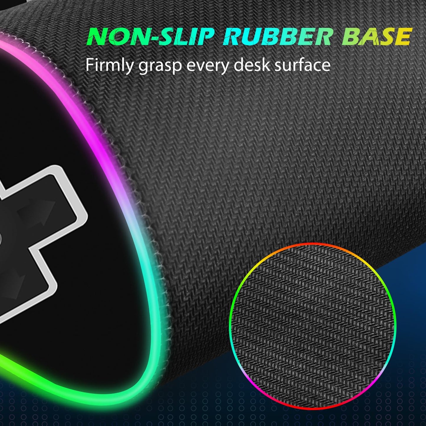 ToLuLu RGB Gaming Wireless Charging Mouse Pad, 5/7.5/10/15W 10 Light Modes LED Mouse Pad Computer Keyboard Mat Mousepad, 800x300x4MM Extended Large Desk Mat for Gaming, MacBook, Laptop, PC, Galaxy