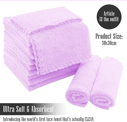 TENSTARS 12 Pack Premium Washcloths Set