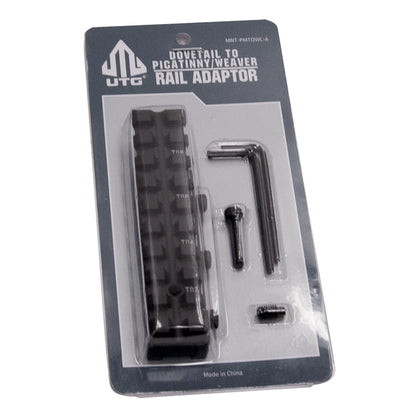 UTG MNT-PMTOWL-A New Gen Dovetail to Picatinny/Weaver Adaptor Mount, One Size Black