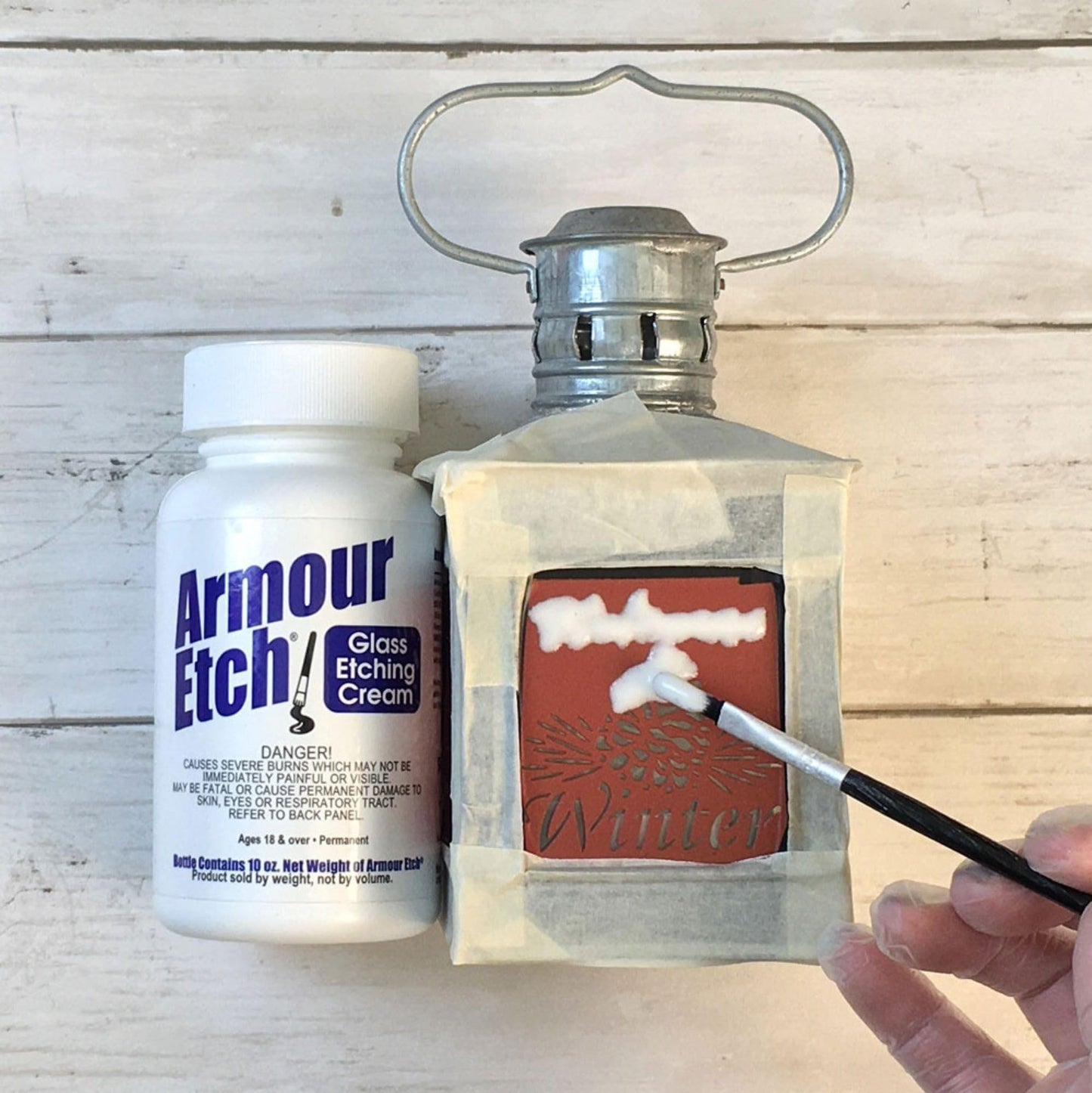 Armour Etch Glass Etching Cream - Create Stunning Designs on Glass Surfaces - Etching Cream for Glass by Armour Products - 22 oz Net Weight