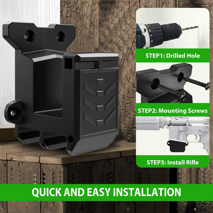 ANTREEMAG 2 Pack Gun Wall Mount with Dual Magazine Holders for PMAG, AR Wall Mount & .223/5.56 Ammo Fits Gun Room Vehicle Hunting Lodge Basement, Vertical or Horizontal Storage