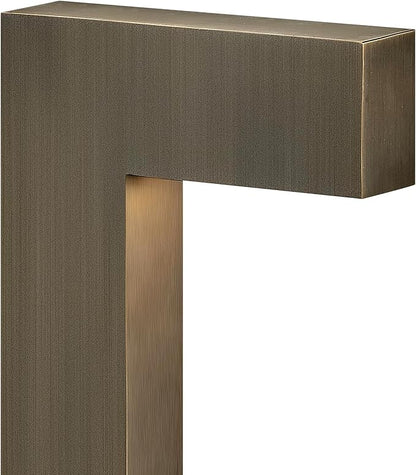 Hinkley Atlantis 15014MZ-LL Small LED Low Voltage Landscape Pathway Light - 12v, Dimmable, Solid Brass - Matte Bronze