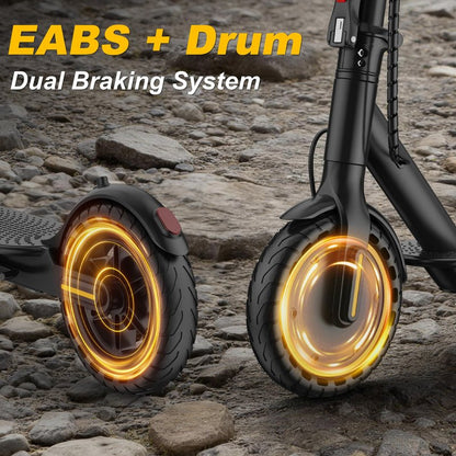WERHY Electric Scooter, 500W/800W/1000W Powerful Motor & 19/22 MPH Top Speed, 16/25 Miles Range, Folding E Scooter with Dual Braking for Teens and Adults