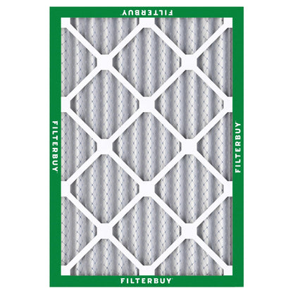 Filterbuy 20x25x2 Air Filter MERV 8 Essential Dust & Allergy Defense (2-Pack), Electrostatic Pleated HVAC AC Furnace Filters Replacement, Made in USA (Actual Size: 19.50 x 24.50 x 1.75)