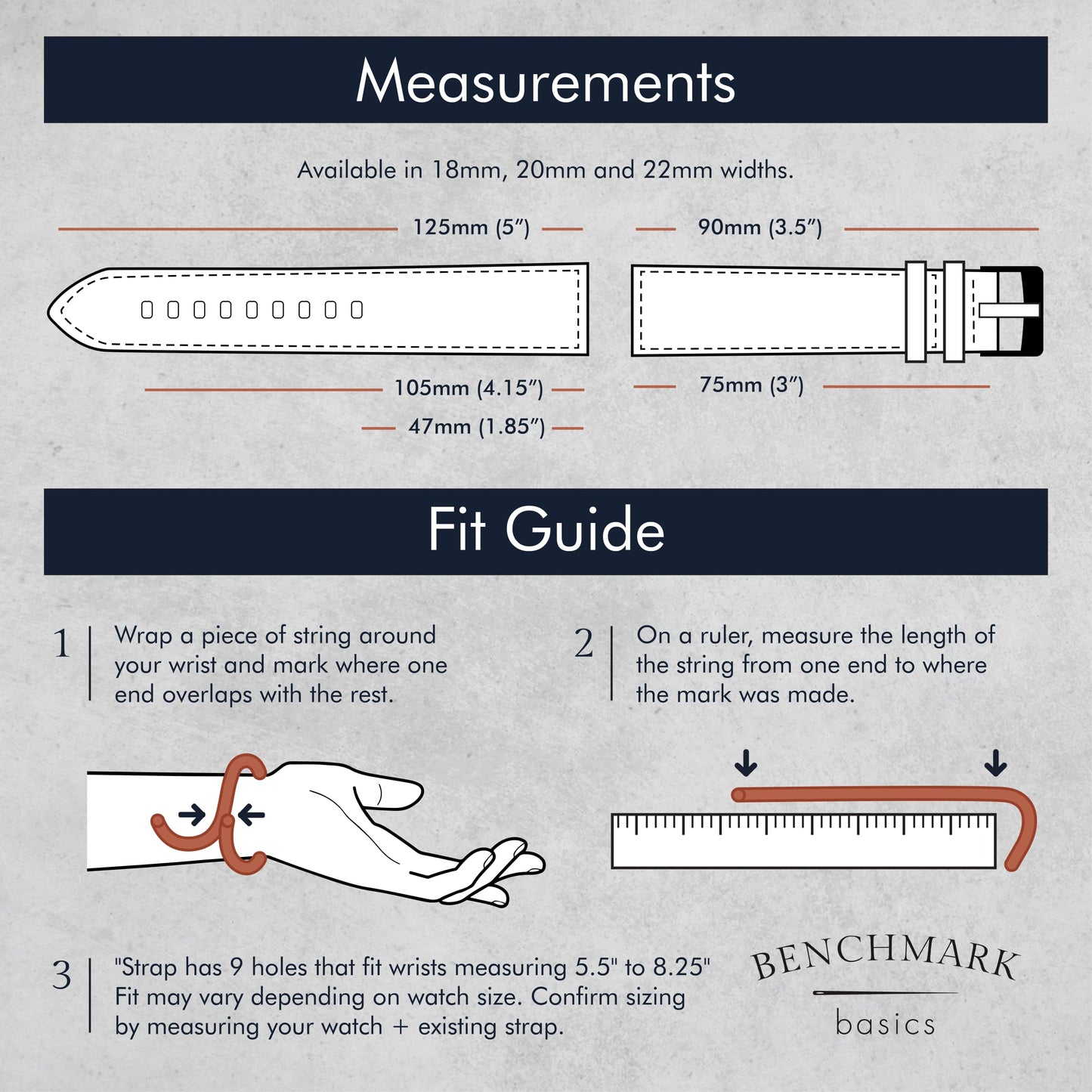 Benchmark Canvas Watch Band - Quick Release Cotton Fabric Watch Straps for Men & Women (22mm, Army Green)