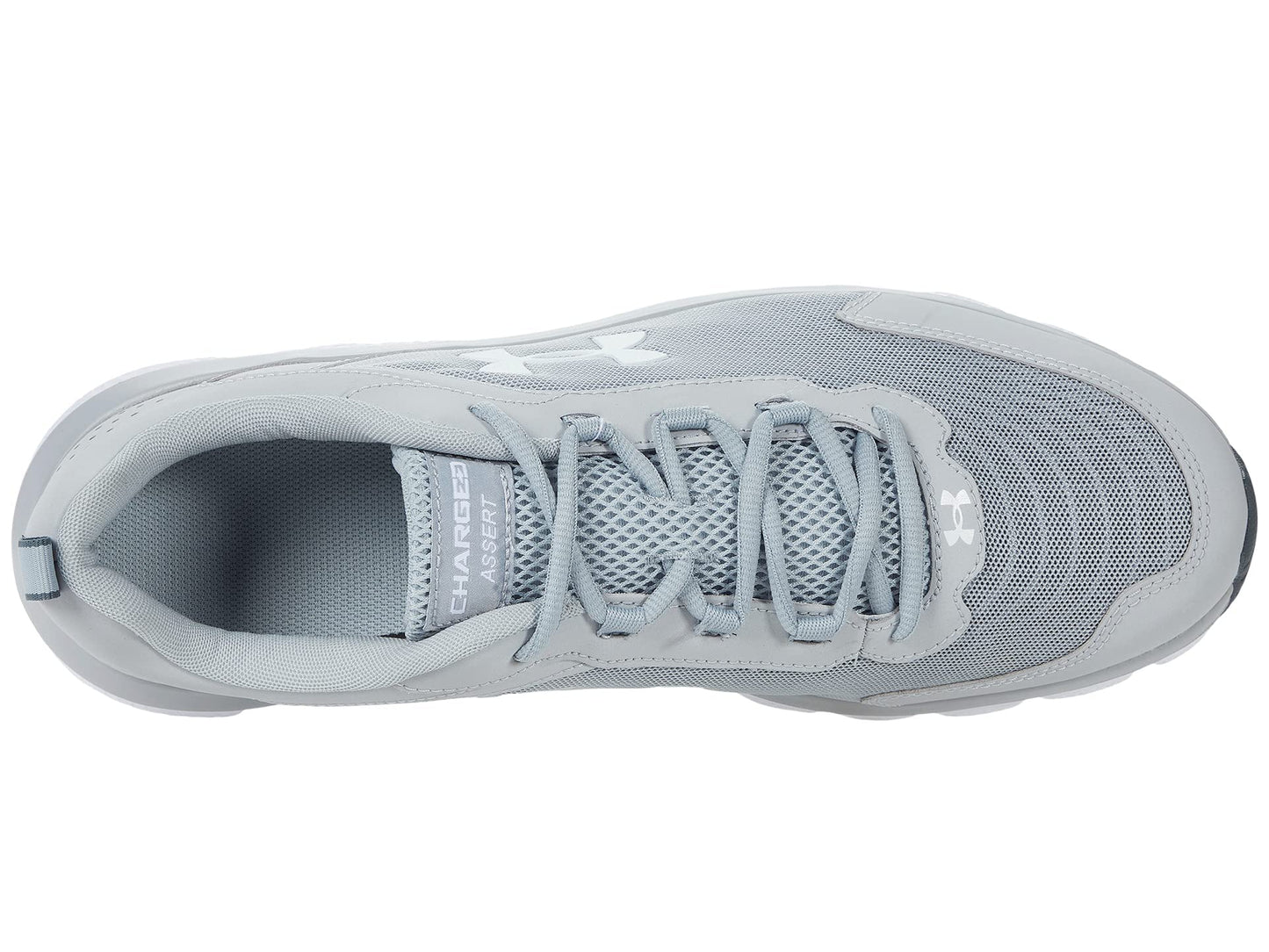 Under Armour Men's Charged Assert 9, Mod Gray (101)/White, 9 X-Wide US