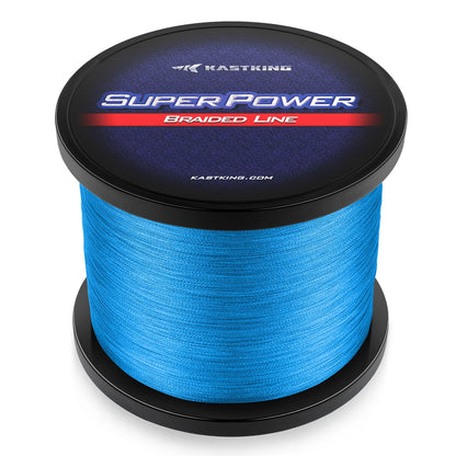 KastKing Superpower Braided Fishing Line, Ocean Blue, 40 LB, 1097 Yds