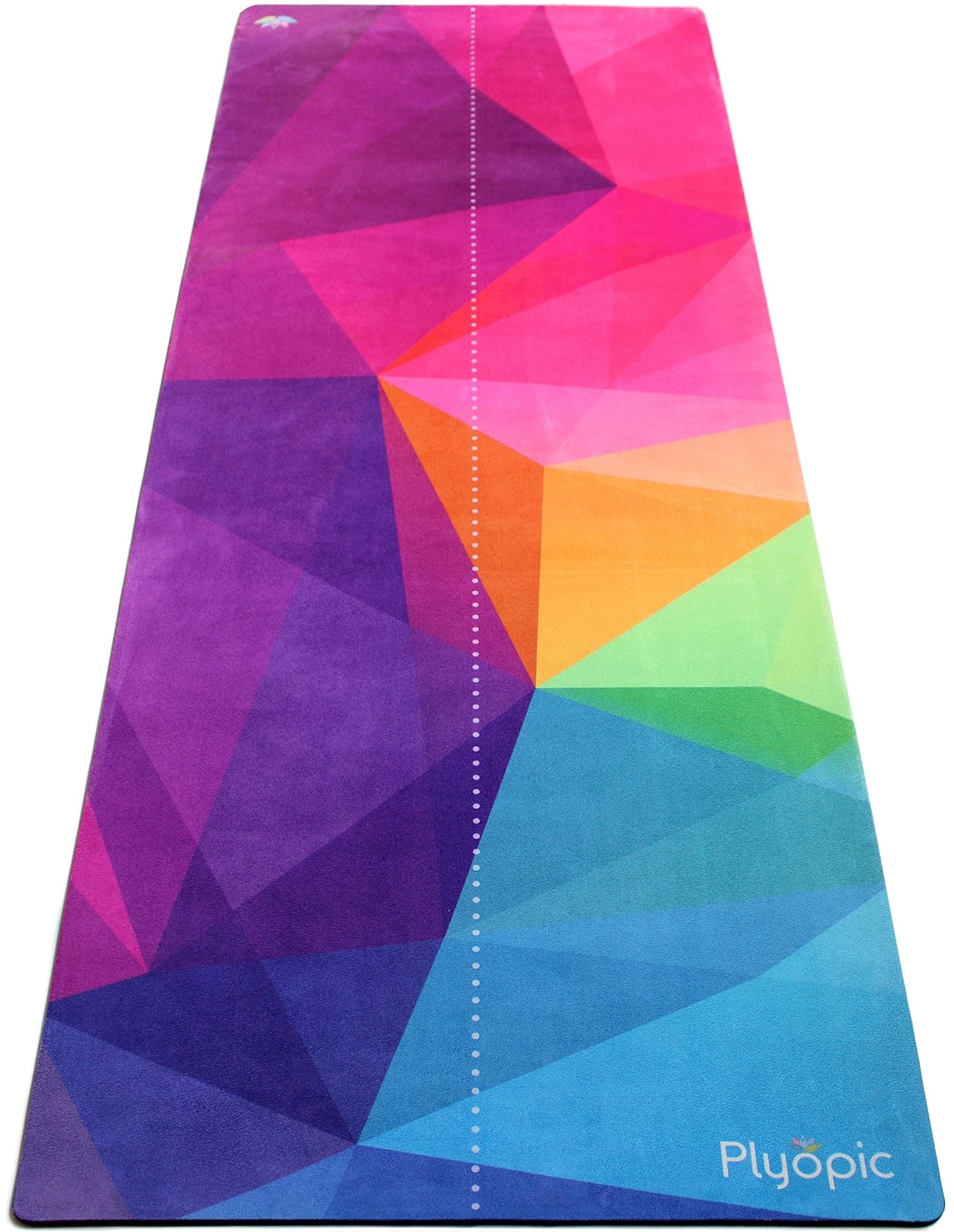 Plyopic. All In One Yoga Mat | Luxury Sweat-Grip Mat/Towel Combo | Ideal for Yoga, Hot Yoga, Bikram, Pilates, Workout & Exercise | Eco-Friendly Natural Rubber