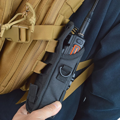 UAYESOK Universal Tactical Molle Radio Holster Holder Case Heavy Duty Pouch Case Bag for Two Ways Walkie Talkies