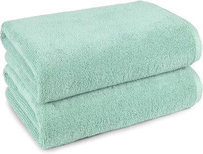 Amazon Basics 2-Pack Quick-Dry Lightweight Moisture Absorbing Bath Towel