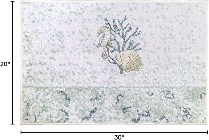 Avanti Linens - Bath Mat, Cotton Bathroom Rug, Sea Inspired Home Decor