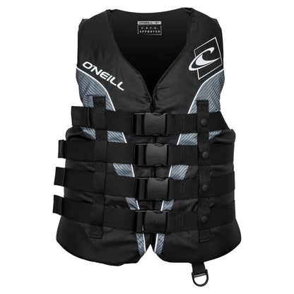O'Neill Men's Superlite USCG Life Vest,Black/Black/Smoke:White,3XL