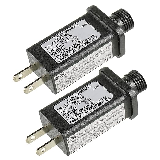 4.5V 2.7W LED Transformer Replacement Class 2 Power Supply for Christmas String Light Inflatable Decorations LED Controller IP44 Waterproof Low Voltage